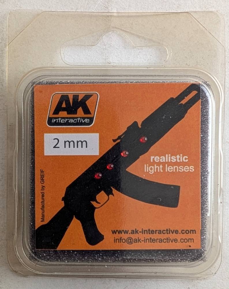 AK INTERACTIVE REALISTIC LIGHT LENSES 2 MM RED Miscellaneous