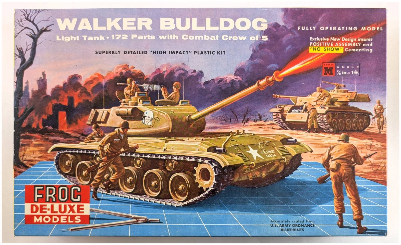 FROG M554 WALKER BULLDOG LIGHT TANK Military Model Kits