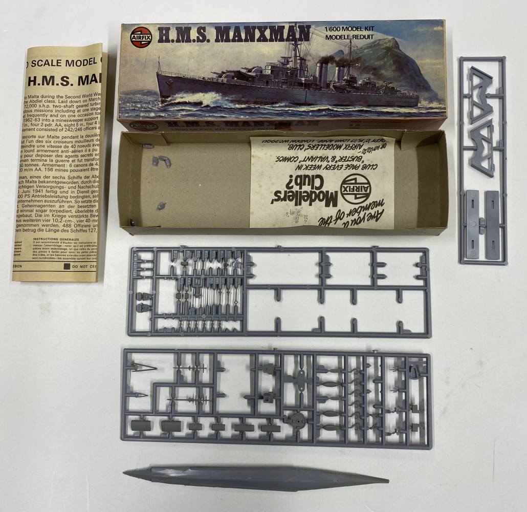 KINGKIT MODEL SCRAPYARD AIRFIX 02203 HMS MANXMAN STARTED Salvage Yard