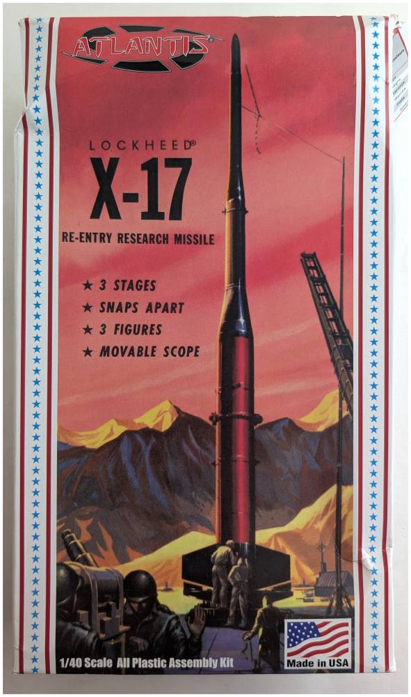 ATLANTIS H1810 LOCKHEED X-17 RE-ENTRY RESEARCH MISSILE Military Model Kits