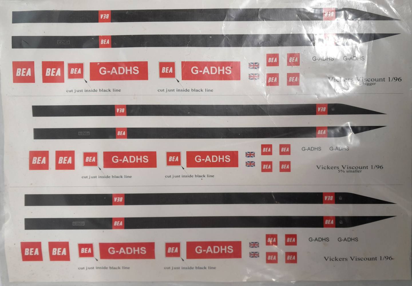 DISCOUNT DECALS 5680 VICKERS VISCOUNT Discount Decals