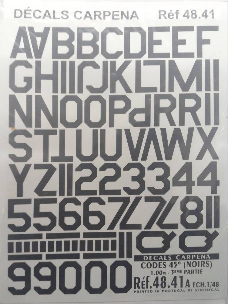 DISCOUNT DECALS 5759 REF 48.41 DECALS CARPENA CARPENA BLACK CODES Discount Decals