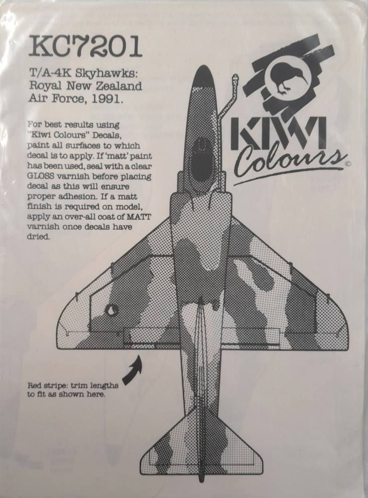 6058 Kc7201 T/a-4k Skyhawks Royal New Zealand Air Force 1991 Kiwi ...