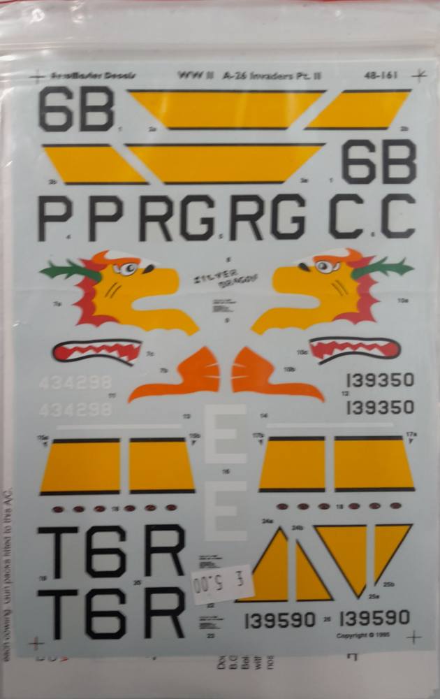 DISCOUNT DECALS 6140 48-161 WW II A-26 INVADERS PT. II AeroMaster Decals Discount Decals