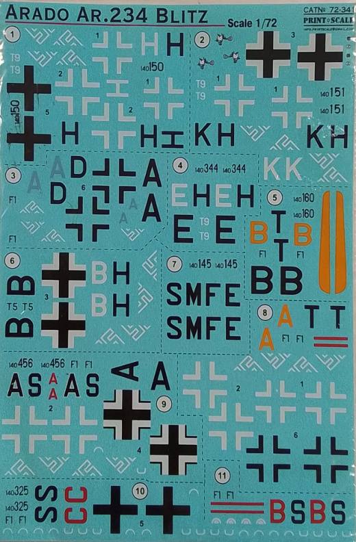 DISCOUNT DECALS 4604 print scale 72-34 ARADO AR.234 BLITZ Discount Decals