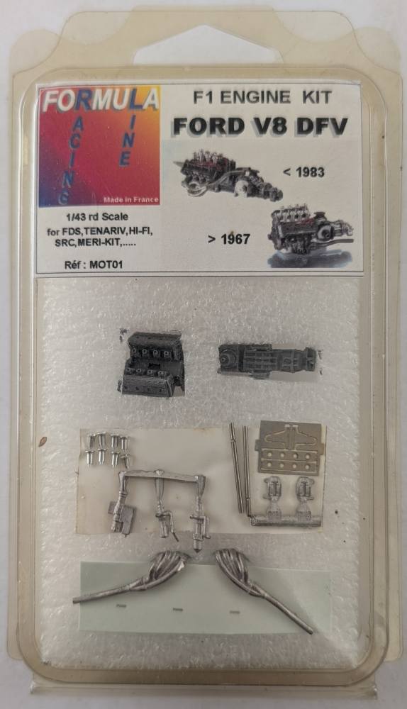 FORMULA RACING LINE MOT01 F1 ENGINE KIT FORD V8 DFV Paint & Accessories