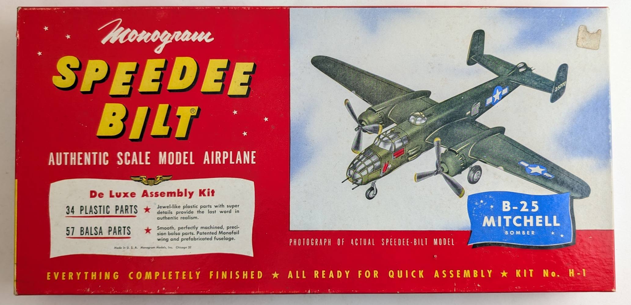 MONOGRAM H-1 B-25 MITCHELL BOMBER KIT Aircraft Model Kits