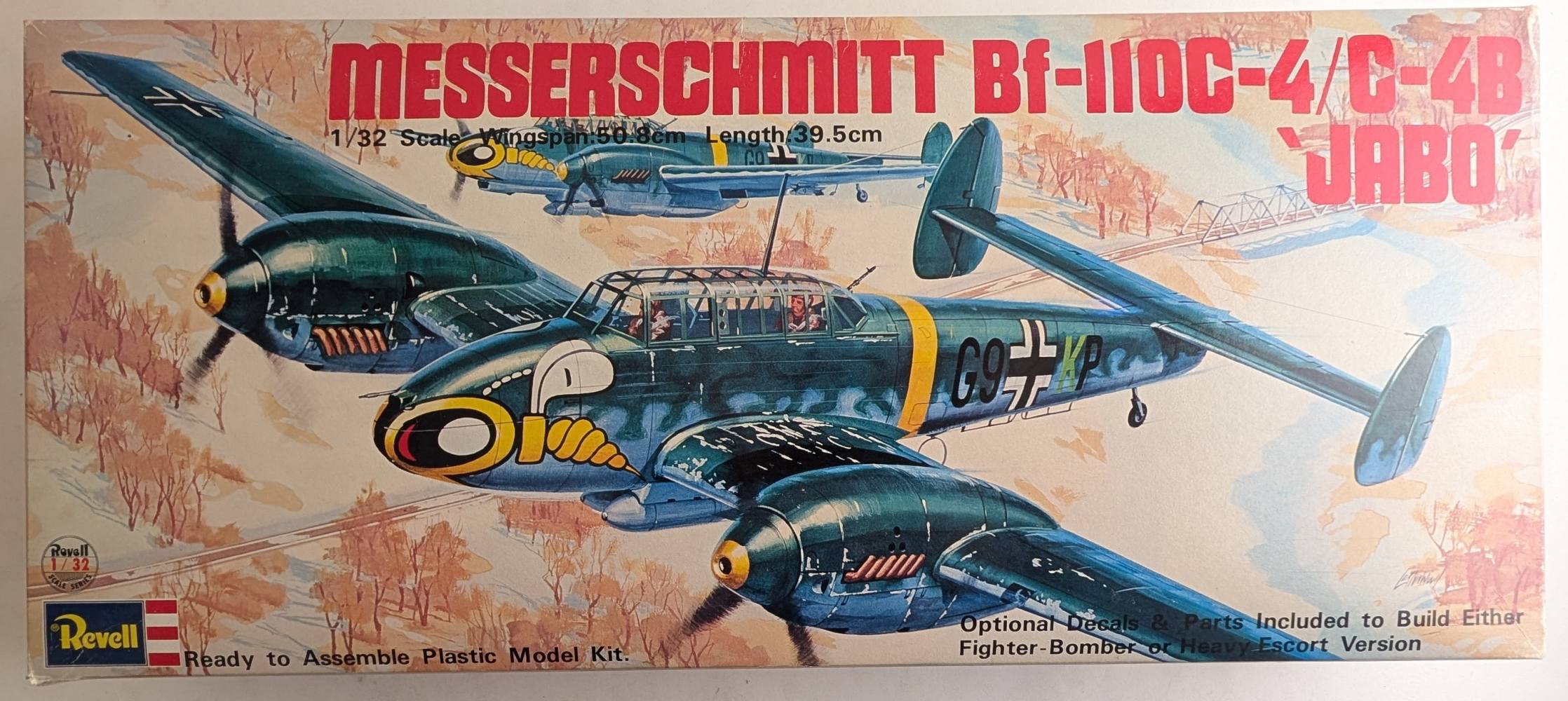 REVELL H249 MESSERSCHMITT BF-110C-4/C-4B JABO Aircraft Model Kits