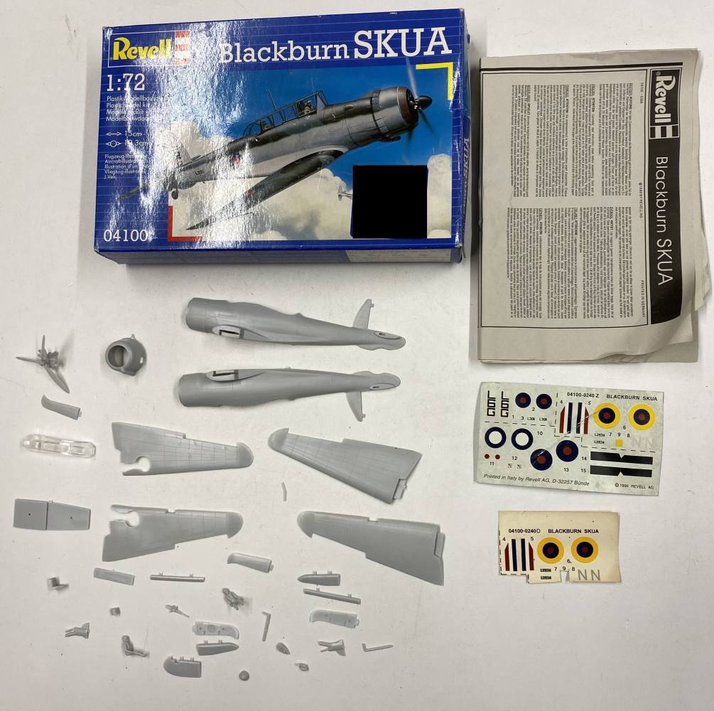KINGKIT MODEL SCRAPYARD REVELL 04100 BLACKBURN SKUA CRACKED DECALS Salvage Yard