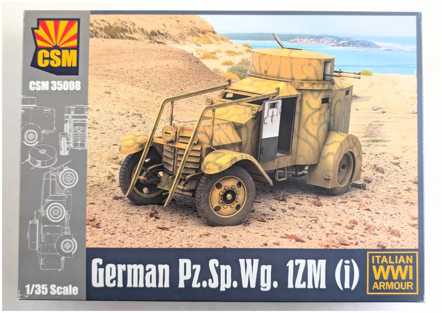 COPPER STATE MODELS 35008 GERMAN PZ.SP.WG. 12M I Military Model Kits