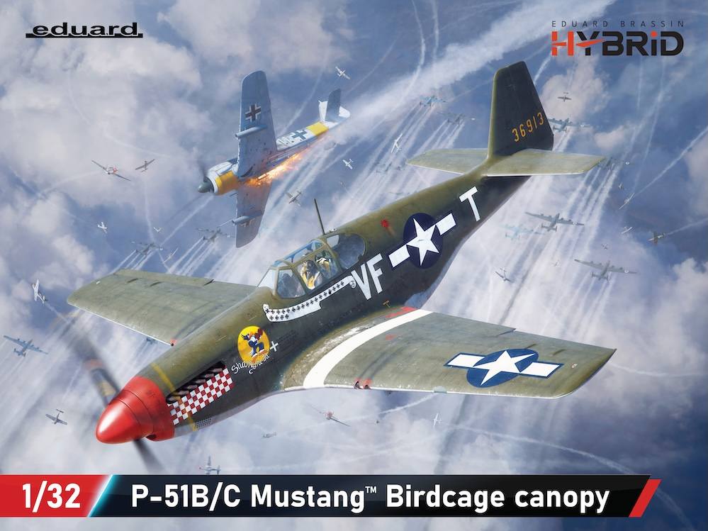 EDUARD 932012 P-51B/C MUSTANG BIRDCAGE CANOPY Aircraft Model Kits