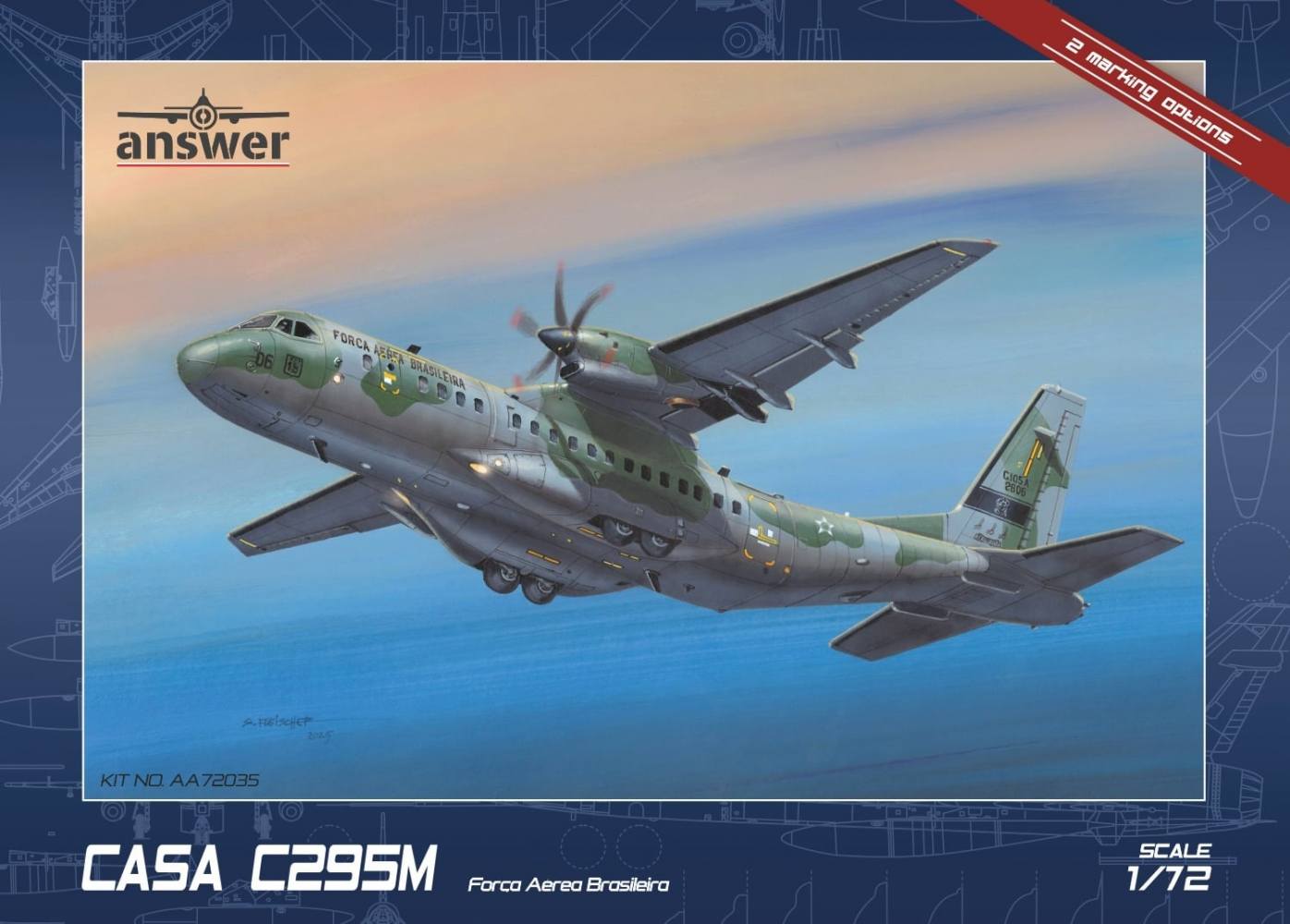 Answer AA72035 CASA C295M FORCA AEREA BRASILEIRA Aircraft Model Kits