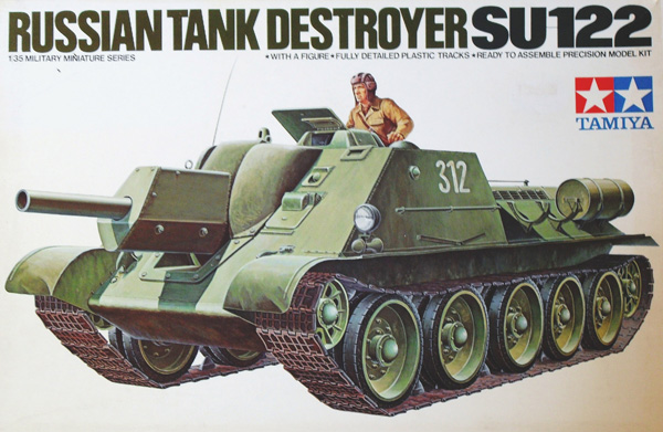 TAMIYA Military Model Kits 35093 RUSSIAN TANK DESTROYER SU-122