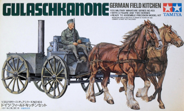 TAMIYA Military Model Kits 35103 GERMAN FIELD KITCHEN GULASCHKANONE
