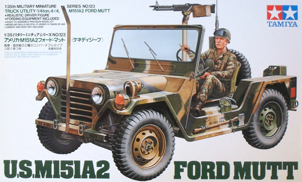 TAMIYA Military Model Kits 35123 M151A2 FORD MUTT