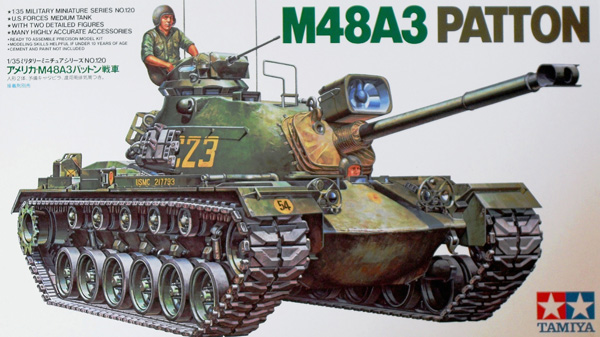 TAMIYA Military Model Kits 35120 M48A3 PATTON