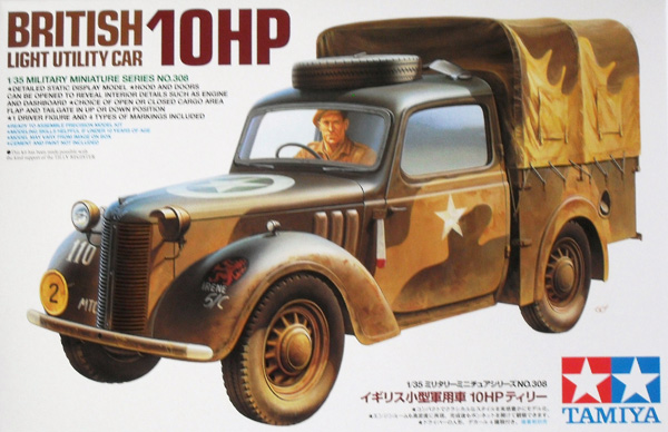 TAMIYA Military Model Kits 35308 10HP BRITISH UTILITY CAR TILLY