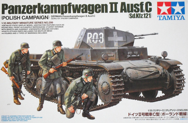 TAMIYA Military Model Kits 35299 PANZERKAMPFWAGEN II Ausf.C POLISH CAMPAIGN