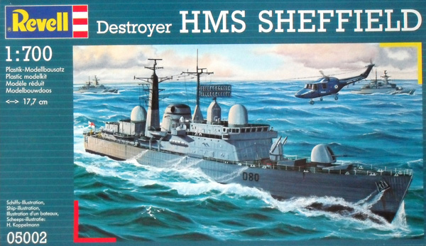 REVELL Model Ships Kits 05002 HMS SHEFFIELD