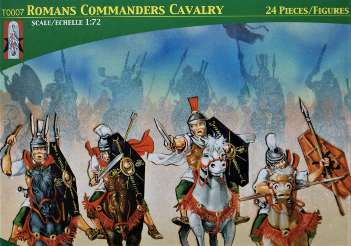 LUCKY TOYS 1/72 0007 ROMANS COMMANDERS CAVALRY MOUNTED