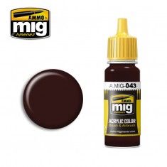 AMMO BY MIG JIMENEZ  0043 SHADOW RUST 17ml ACRYLIC PAINT FOR BRUSH   AIRBRUSH