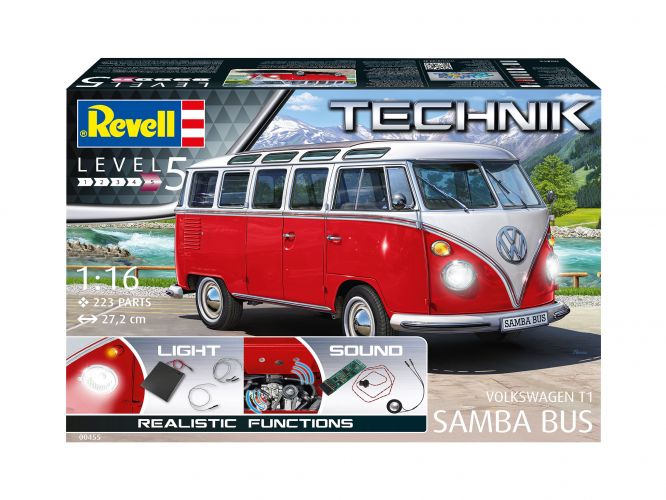 REVELL 1/16 00455 VOLKSWAGEN T.1 SAMBA BUS - TECHNIK  UK SALE ONLY 