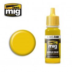 AMMO BY MIG JIMENEZ  0048 YELLOW 17ml ACRYLIC PAINT FOR BRUSH   AIRBRUSH