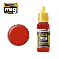 AMMO BY MIG JIMENEZ  0049 RED 17ml ACRYLIC PAINT FOR BRUSH   AIRBRUSH
