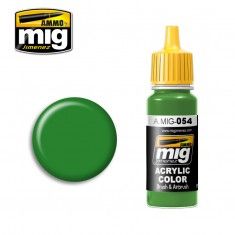 AMMO BY MIG JIMENEZ  0054 SIGNAL GREEN 17ml ACRYLIC PAINT FOR BRUSH   AIRBRUSH
