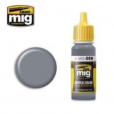 AMMO BY MIG JIMENEZ  0059 GREY 17ml ACRYLIC PAINT FOR BRUSH   AIRBRUSH