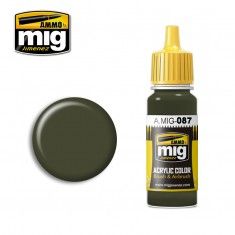 AMMO BY MIG JIMENEZ  0087 YELLOW OLIVE 17ml ACRYLIC PAINT FOR BRUSH   AIRBRUSH