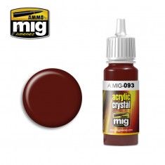 AMMO BY MIG JIMENEZ  0093 CRYSTAL RED 17ml ACRYLIC PAINT FOR BRUSH   AIRBRUSH