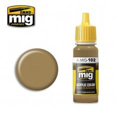 AMMO BY MIG JIMENEZ  0102 OCHRE BROWN 17ml ACRYLIC PAINT FOR BRUSH   AIRBRUSH