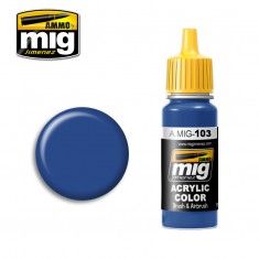 AMMO BY MIG JIMENEZ  0103 MEDIUM BLUE 17ml ACRYLIC PAINT FOR BRUSH   AIRBRUSH