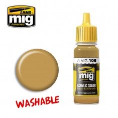 AMMO BY MIG JIMENEZ  0106 WASHABLE SAND 17ml ACRYLIC PAINT FOR BRUSH   AIRBRUSH