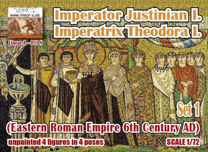 LINEAR-A 1/72 011 IMPERATOR JUSTINIAN I / IMPERATRIX THEODORA I