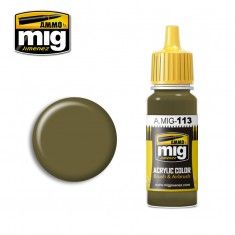 AMMO BY MIG JIMENEZ  0113 KHAKI GREEN 3 17ml ACRYLIC PAINT FOR BRUSH   AIRBRUSH