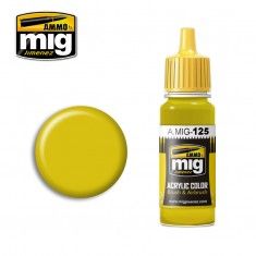 AMMO BY MIG JIMENEZ  0125 GOLD YELLOW 17ml ACRYLIC PAINT FOR BRUSH   AIRBRUSH
