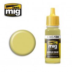 AMMO BY MIG JIMENEZ  0130 FADED YELLOW 17ml ACRYLIC PAINT FOR BRUSH   AIRBRUSH