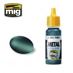 AMMO BY MIG JIMENEZ  0193 BLUISH TITANIUM 17ml ACRYLIC PAINT FOR BRUSH   AIRBRUSH