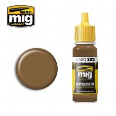 AMMO BY MIG JIMENEZ  0202 TAN 17ml ACRYLIC PAINT FOR BRUSH   AIRBRUSH
