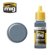 AMMO BY MIG JIMENEZ  0210 BLUE GREY AMT-11 17ml ACRYLIC PAINT FOR BRUSH   AIRBRUSH