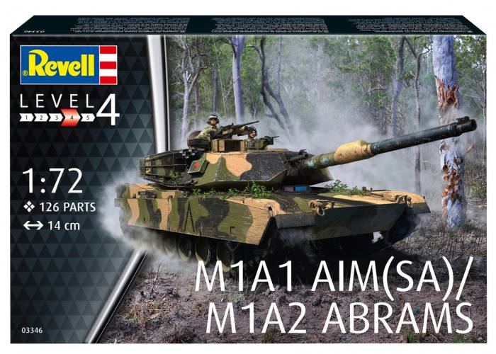 REVELL 1/72 03346 M1A1 AIM  SA  / M1A2 ABRAMS