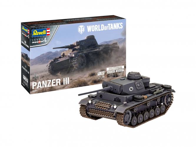 REVELL 1/72 03501 PANZER III AUSF. L WORLD OF TANKS
