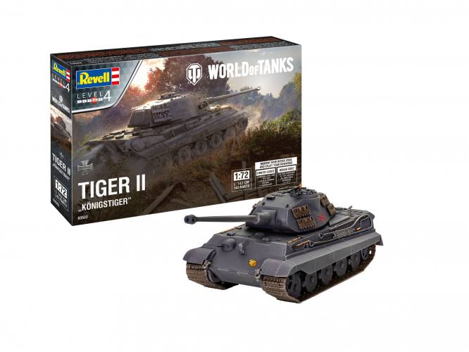 REVELL 1/72 03503 TIGER II AUSF. B  KONIGSTIGER WORLD OF TANKS