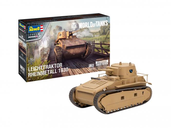 REVELL 1/35 03506 LEICHTTRAKTOR RHEINMETALL 1930 WORLD OF TANKS