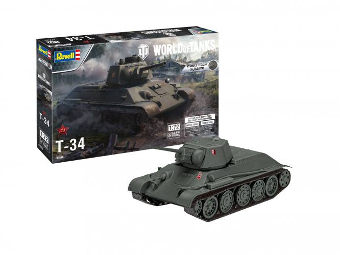 REVELL 1/72 03510 T-34 WORLD OF TANKS