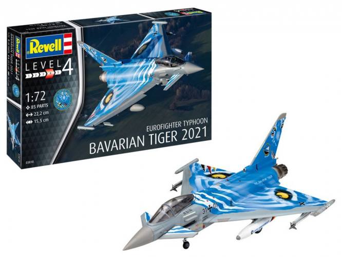 REVELL 1/72 03818 EUROFIGHTER TYPHOON THE BAVARIAN TIGER 2021