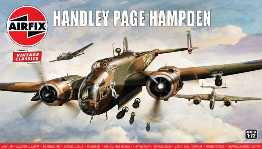 AIRFIX 1/72 04011V HANDLEY PAGE HAMPDEN VINTAGE CLASSICS