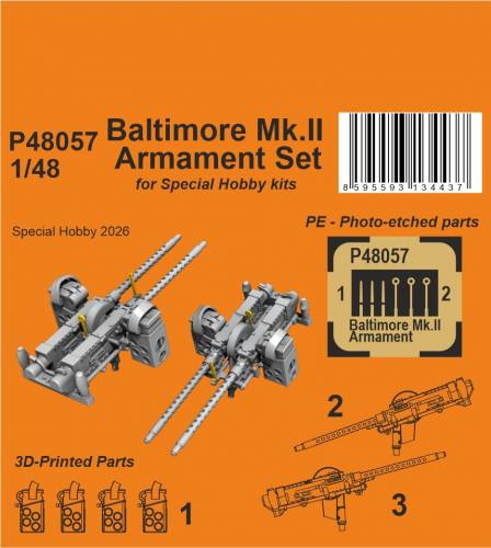 CMK 1/48 P48057 BALTIMORE MK.II ARMAMENT SET